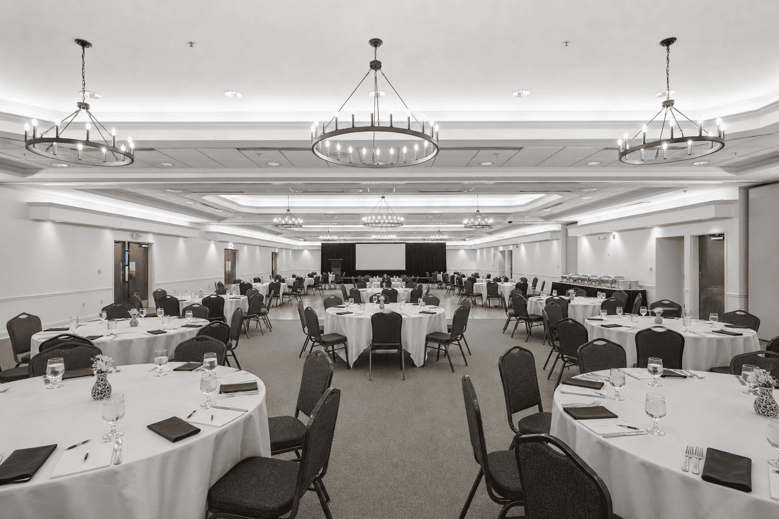 Corporate luncheon setup