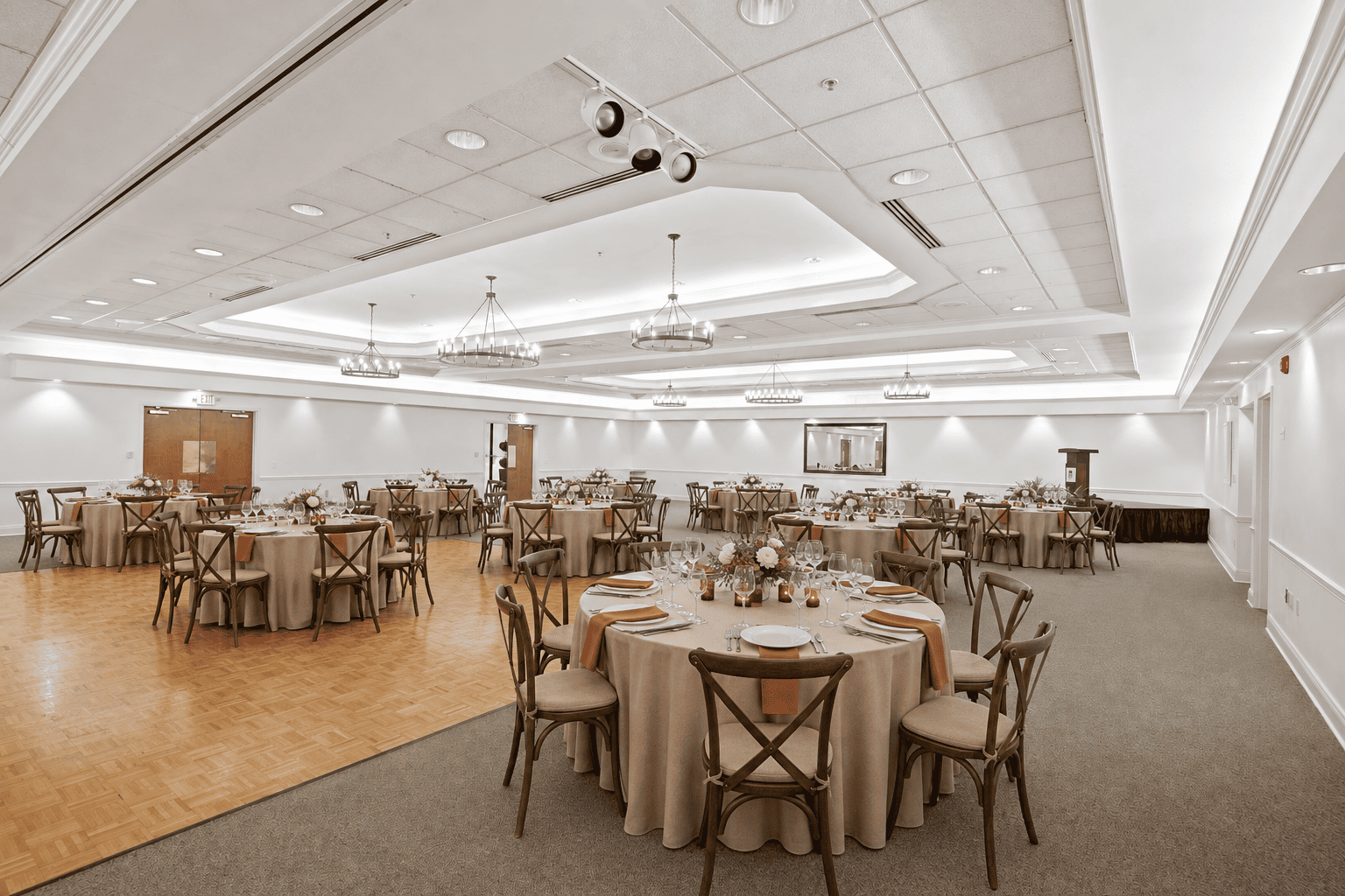 Anniversary dinner in the restored hall