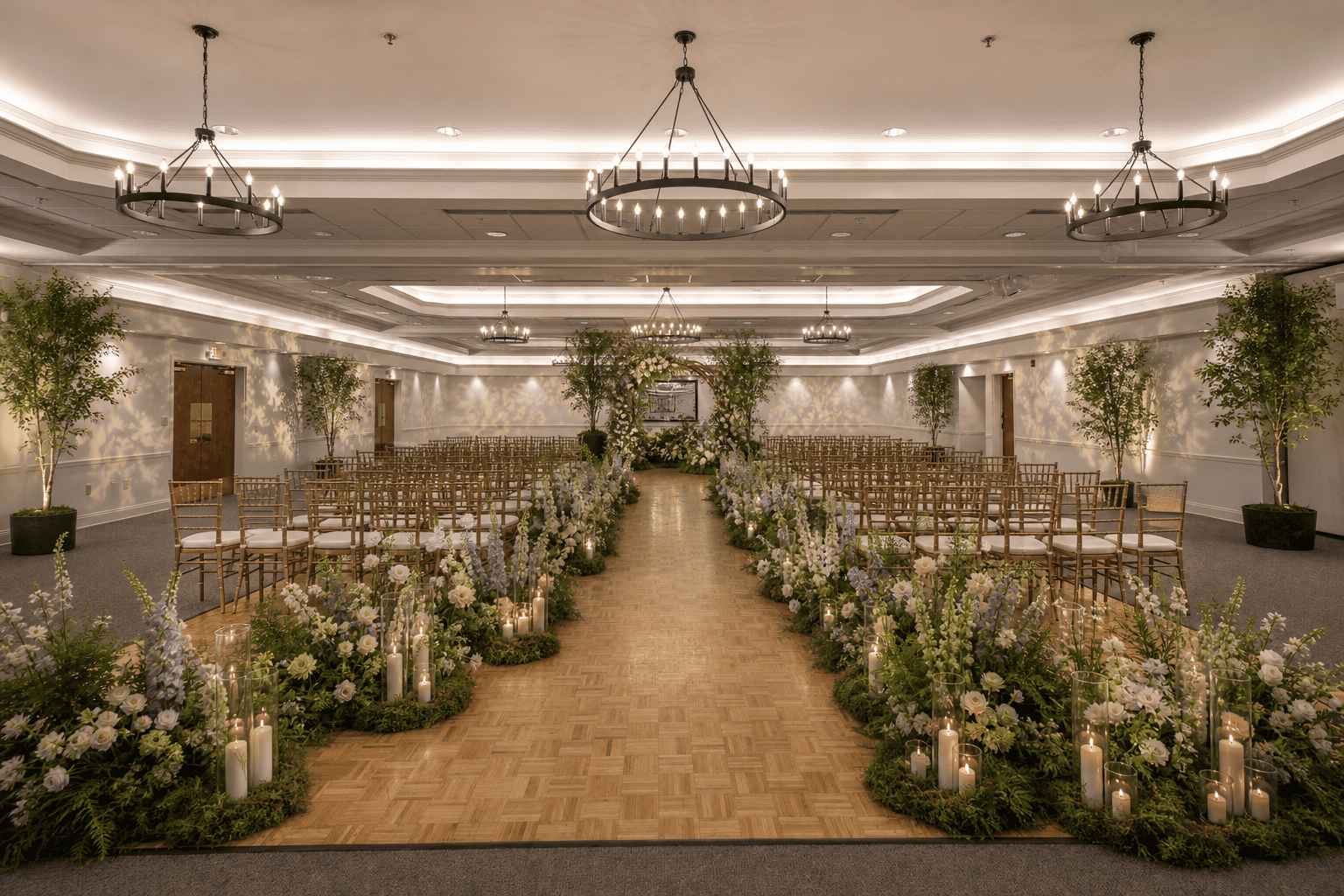 Enchanted garden ceremony