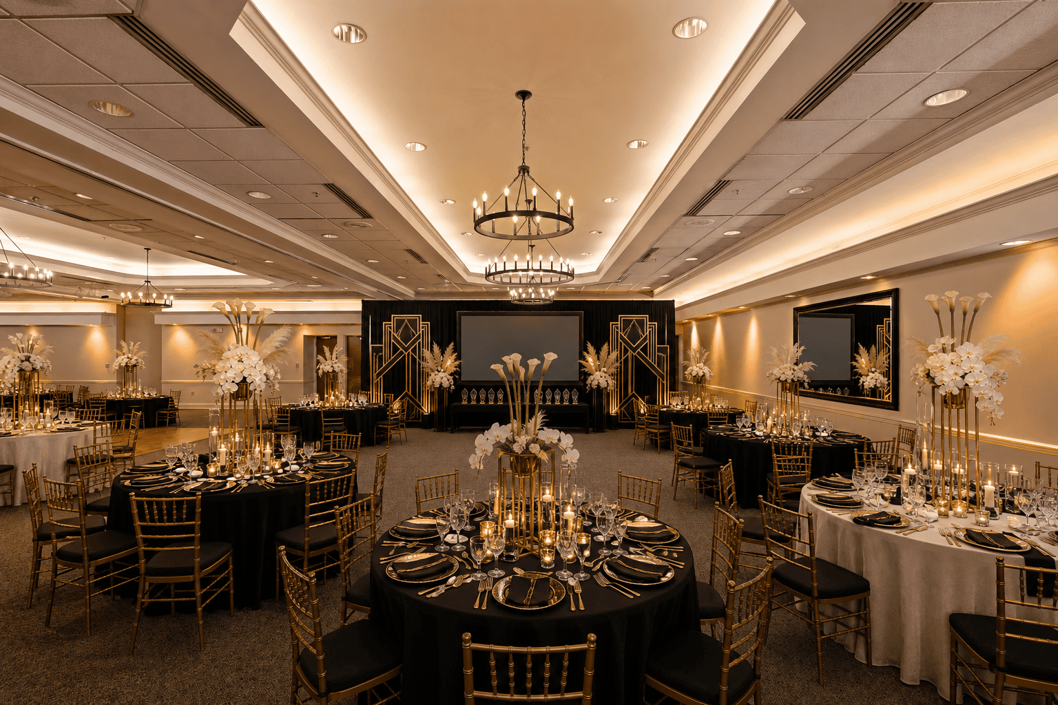 Art deco gala evening